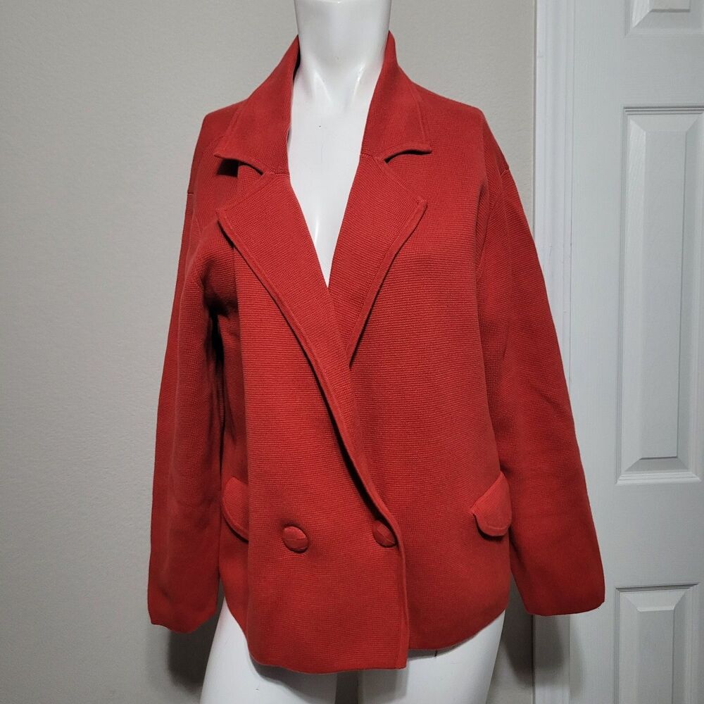 Cabi Medium Blazer Jacket button pockets collar v-neck longsleeve